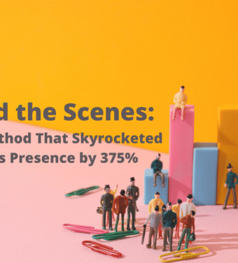 375% increase in a client’s search visibility